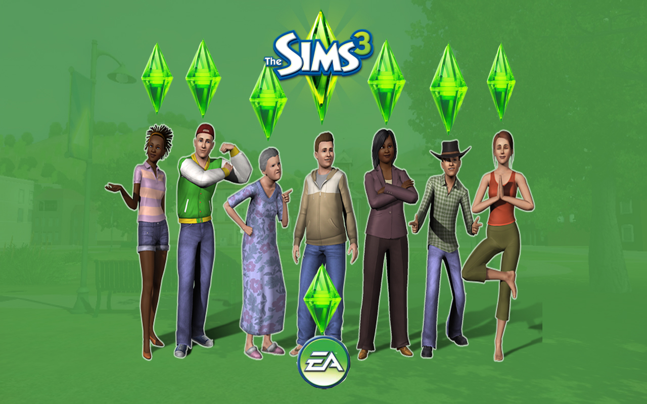 The Sims в датах Thesims3background
